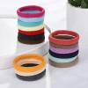 Wholesale of cross-border candy-colored seamless rubber bands, multi-color seamless towel rings, girls' fresh and cute student headbands details Picture